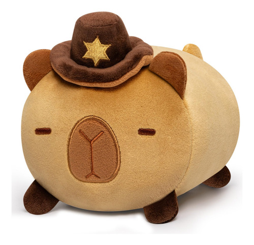 Sombrero De Vaquero De Peluche Capybara Almohada 20 Cm Color