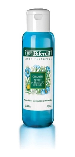 Shampoo Semilla De Lino X 400 Ml Biferdil Cabello Quebradizo