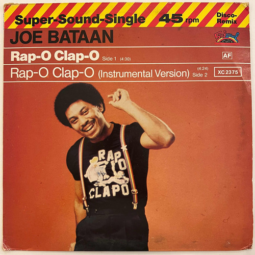 Joe Bataan - Rap-o Clap-o - 12'' Single Vinil Ger