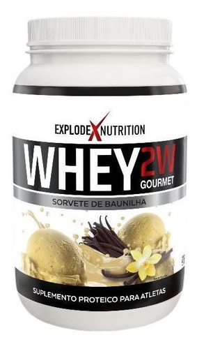 Whey 2w Gourmet Explode Nutrition Sorvete De Baunilha 900g