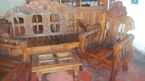 Juego De Recibo Madera Saman