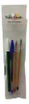 Comprar Bolígrafos Lapiceras Bic Cristal\u002Fopaco 1 Mm Pack X4 Surtido