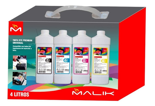 Imagen 2 de 2 de Pack 4 Litros Compatible Epson Ecotank T544 L3210 L3250