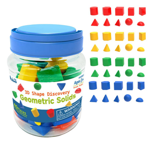 40x 3d Solids Geometric Color Cognition