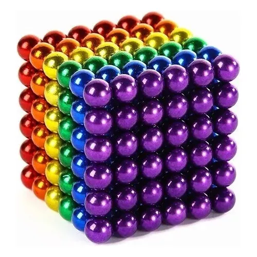 NEOCUBE-COLORS - CUBO DE ESFERAS MAGNETICAS DE COLORES 5mm (216 PZAS)