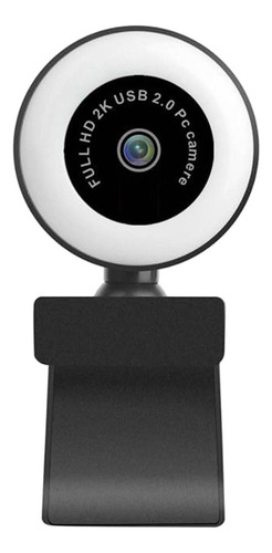 Mini 1080p/2k/5mp Webcam Con Luz De Enfoque Fijo De 1080p