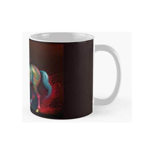 Taza Mágico. Caballo De Fantasía Calidad Premium