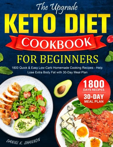 Book : The Upgrade Keto Diet Cookbook For Beginners 1800...