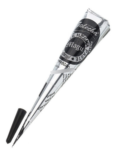 Tubo Henna Indiana Preta, Tatuagem Temporária, Sobrancelha Cor Preto