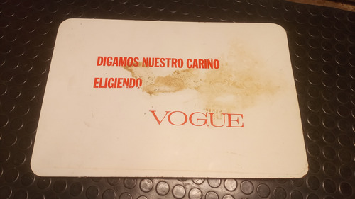 Antiguo Cartel Publicitario En Chapadur Vogue Original (Usado)