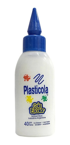 Imagen 4 de 4 de Adhesivo Escolar Plasticola Pack X2 Viniclo 40 Grs Planeta !
