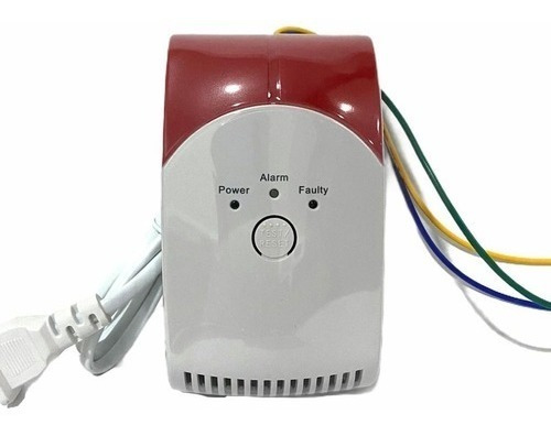 Detector De Gas Con Luz Y Alarma 12v 