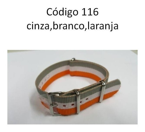 Pulseira Nylon Nato Todas As Cores + Brinde Anúncio 7 / 8