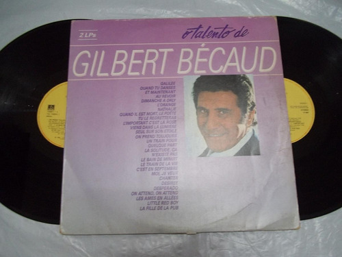 Lp Vinil - O Talento De Gilbert Bécaud