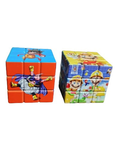 2 Cubos Rubik Goku Super Saiyajin, Mario Anti Estres Puzzle