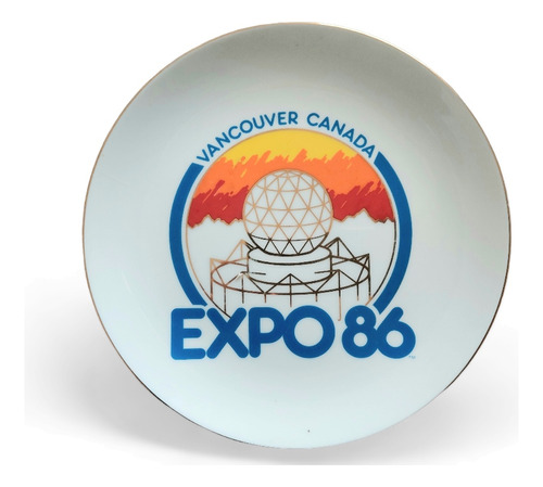 Plato Decorativo De Expo Vancouver 1986