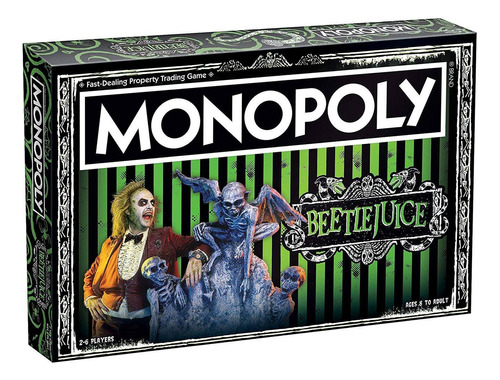 Juego De Mesa Monopolio Beetlejuice  Basado En Los  S B...