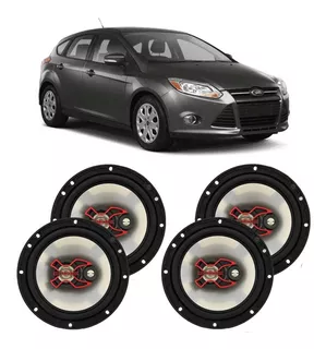 Falante Ford Focus 2009 A 2013 Bravox 200w Automotivo Kit