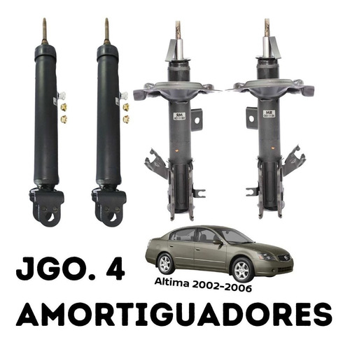 Juego Amortiguadores Altima 2002-2006 4 Cil Original