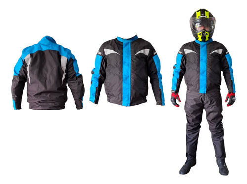 Chamarra Mod. Colmillos Motociclista Con Protecciones