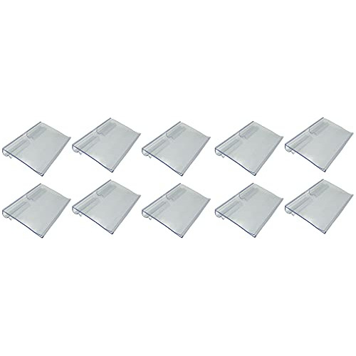 50 Pcs Portaetiquetas De Plástico Transparente Estante...