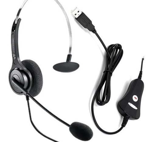 Auricular Vt1500 Usb Cabezal Callcenter T/ Plantronics Jabra