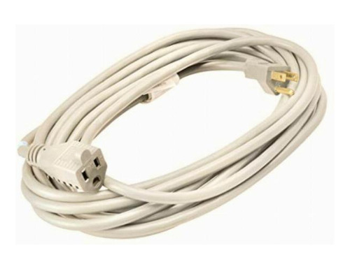 Coleman Cable Extensión De 12.2 M, 16/3, Vinil, Para Color Blanco