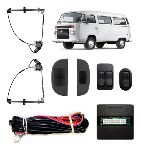 Kit Vidro Eletrico Perua Kombi Sensorizado