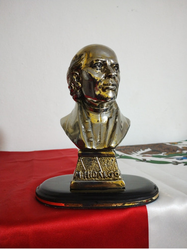 Busto De Don Miguel Hidalgo 20 Cm De Altura Unico Disponible