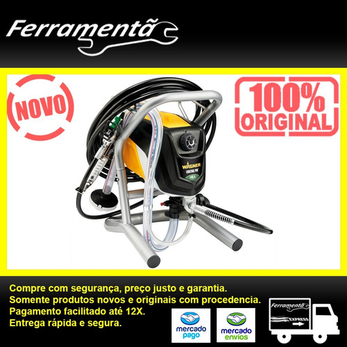 Imagem 6 de 8 de Máquina Pintura Airless Wagner Pro 190 220 V Novo Garantia