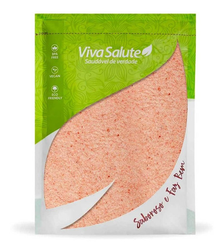 Sal Rosa Do Himalaia Fino Puro Viva Salute - 1kg