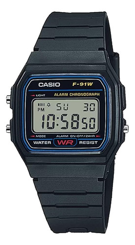 Reloj Deportivo Casio F91w 1 Con Alarma Digital Para Hombre