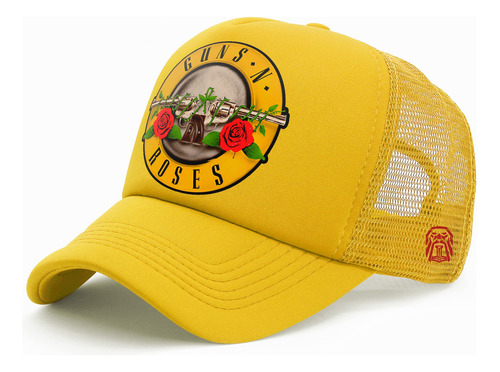 Gorra Trucker  Personalizada Motivo Banda Guns And Roses