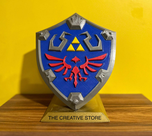 Escudo Hyliano - Zelda - Portajuegos / Nintendo Switch.