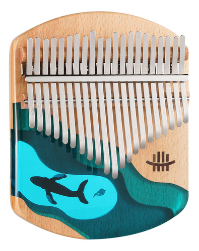 Thumb Piano Wood Hluru Songbook 21 Teclas Instrumento Martil