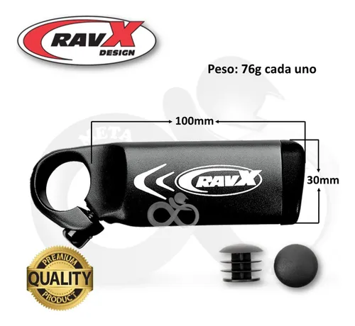 Cachos Extencion Bicicleta Manubrio Ravx Stubby X Mtb