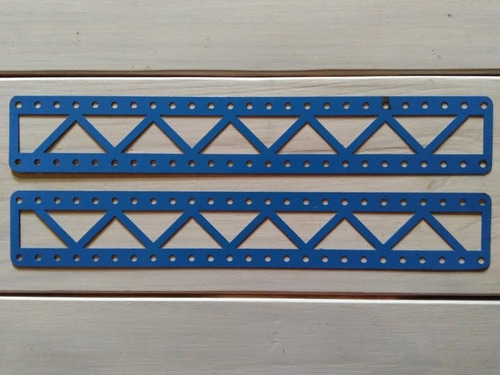 Meccano Inglés Lote Dos Viguetas Calada 32 X 5