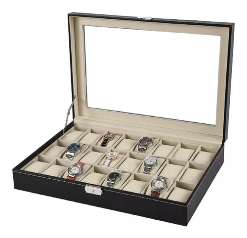 Caja Organizador Relojes Estuche Para Relojes Relojeria 24pc