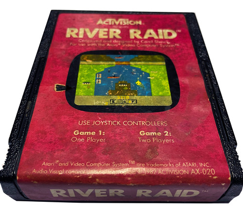 Cartucho Atari 2600 River Raid Original Activision Juego Ok (Reacondicionado)