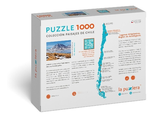 Imagen 3 de 4 de Puzzle 1.000 Piezas Lagunas Altiplánicas Paisajes Chilenos