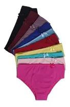 Comprar 10 Calcinhas Infanto Juvenil Algodão Cores Lisas Conforto