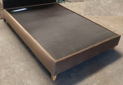 Base Queen Size Tapizada En Lino Varios Colores