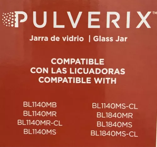Vaso Vidrio Pulverix Repuesto Licuadora Black+Decker