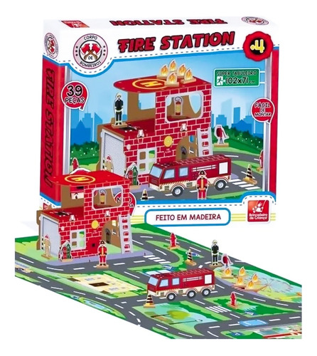 Corpo De Bombeiros Fire Station Brincadeira De Criança