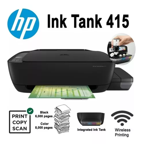 Impresora Multifuncion Hp Tinta Continua Modelo 415 Wi-Fi - Juan Marcet