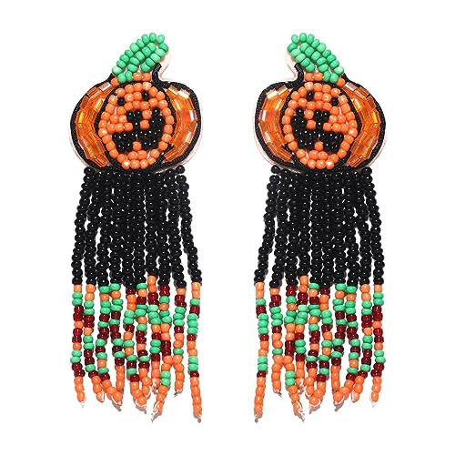 Pendientes Halloween Calabaza Dangle Para Mujeres Niñas