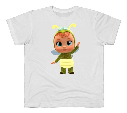 Remera Blanca Bichos Niño Niña Adultos Bebes 04a 19