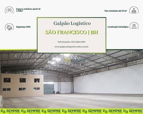 Imagem 1 de 19 de Galpão Para Alugar, 3.400 M² - São Francisco - Belo Horizonte/mg - Ga0883
