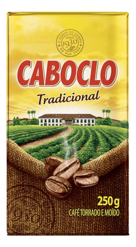 Kit C/20 Café Torrado E Moído Caboclo Vácuo 250g Tradicional