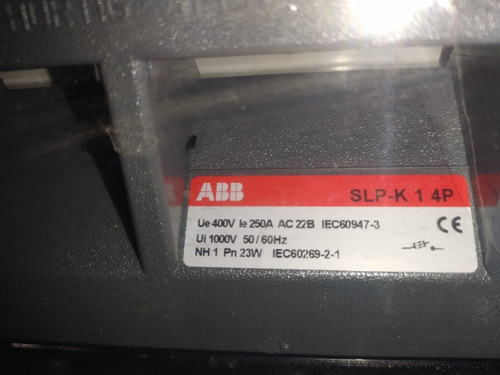 Seccionador Tetrapolar 250a Slp-k-1 Abb !leer Descripcion¡